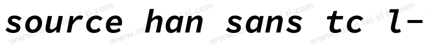 source han sans tc l字体转换